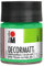 Marabu 14010005062 - Decormatt Acryl Hellgrün 062, 50 ml, samtmatte Acrylfarbe auf Wasserbasis, cremig und farbintensiv, speichelfest, wetterfest, zum freien Malen und Schablonieren