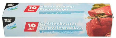 PAPSTAR 12x24 Gefrierbeutel, LLDPE 10 l 60 cm x 40 cm in Faltschachtel, 35 My
