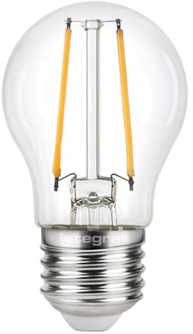 Integral LED Non-Dimmable Wide Beam Angle Golfball Mini Globe Bulb (E27 Large Screw 2 W LED, 2700 k, 250 lm) - Warm White