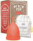 Pixie Menstrual Cup - 100% Medical-Grade Silicone Reusable Period Cup - Eco-Friendly, No Metals or Toxins - 12-Hr Leakproof, Odor-Free - Tampon Alternative (Large)