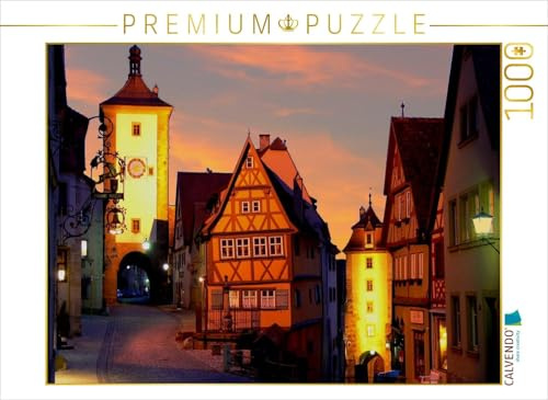 CALVENDO Puzzle Siebersturm und Plönlein, Rothenburg o.d.T. | 1000 Teile Lege-Größe 64 x 48 cm Foto-Puzzle für glückliche Stunden