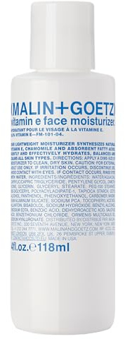 MALIN+GOETZ Vitamin E Face Moisturizer, Fragrance-Free, 4 fl oz