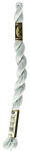 DMC 115 5-928 Pearl Cotton Thread, Very Light Grey Green, Size 5