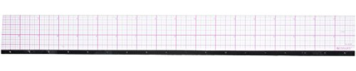 Westcott 8ths Graph Beveled Ruler, Metal Edge 18-Inch (B-85M)