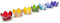 Find Something Different Lotus Tea Light Holder Small Silver Set of 7 Chakra Colours, 12 x 7.5 x 7.5 cm