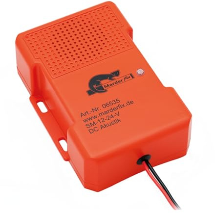 Marderfix Marderabwehr Auto, Marderschreck Auto, 12V Akustik Ultraschallgerät, Marderschrecker, Alternative zur Marderfalle und Marderspray