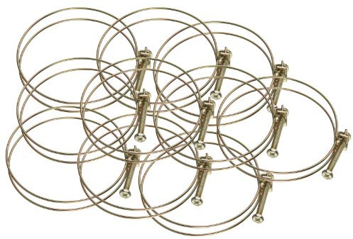 Steelex Wire Hose Clamp, 4-Inch, 10-Pack