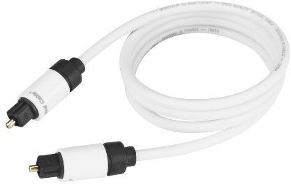 Real Cable OPT-1/0M75 Câble Optique/Numérique Double Blindage 1 m Blanc