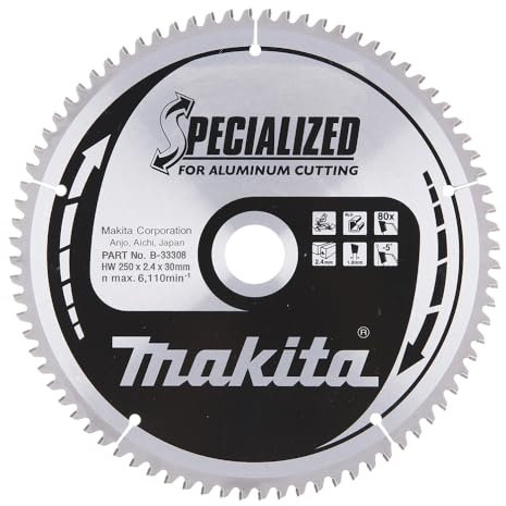 Makita B-33308 Specialized Aluminium Cutting Saw Blade 250x30x80T