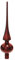 Christbaum-Spitze ochsenblut glanz , H: 260mm, Glas