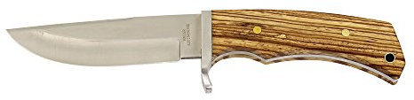 Haller Unisex – Erwachsene Jagdmesser Zebraholzgriff Messer, braun, one Size