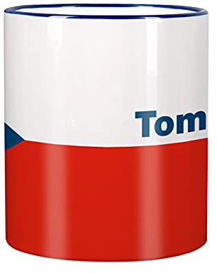 Herz & Heim® Tasse mit Wunschnamen und Flagge - Tschechien -