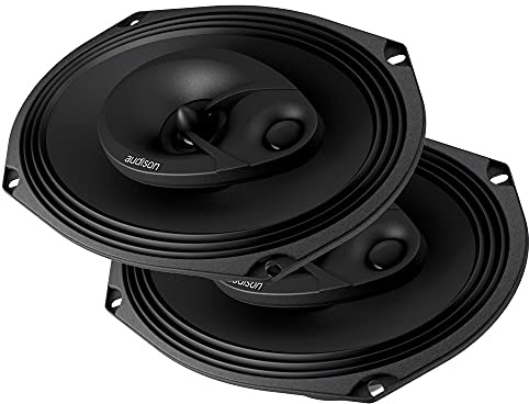 Audison APX 690 Paire de Haut-parleurs coaxiaux 3 Voies 6x9, 300 W | tweeter 40 mm, 100 W RMS, 4 Ohm, 96 dB, 40-23000 Hz, profondeur 81 mm