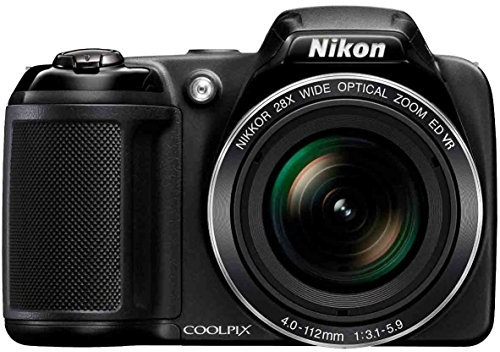 Nikon Coolpix L340 Digitalkamera (20,2 Megapixel, 28-Fach Opt. Zoom, 7,6 cm (3 Zoll) LCD-Display, USB 2.0, bildstabilisiert) schwarz