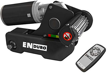ENDURO 11832 Caravan Rangierhilfe Wohnwagen EM303, halbautomatisch mit Zahnradgetriebe, Schwarz