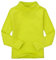 CuteOn Bambini Kids Alto Collo Manica Lunga Cotone T-Shirt Top Camicia di T Lemon Green 3 Anni