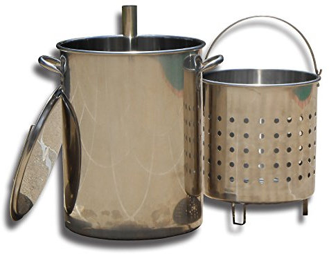 King Kooker KK30SRP Truthahn-Spießtopf mit Korb, Edelstahl, 30 l