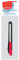 Maped - Cutter professionnel - Start - Cutter pour droitier - Design rouge et noir - Verrouillage manuel de la lame - Coupe lames intégrée - Cutter de précision de 9 mm