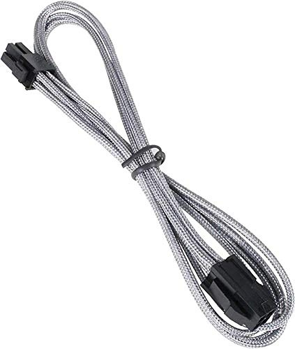 BITFENIX 45cm 4-Pin ATX12V Extension Cable - Sleeved White/White
