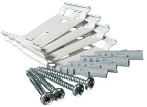 Liedeco Deckenclip für Flächenvorhangschienen 5 läufig | weiß | 4 Stück