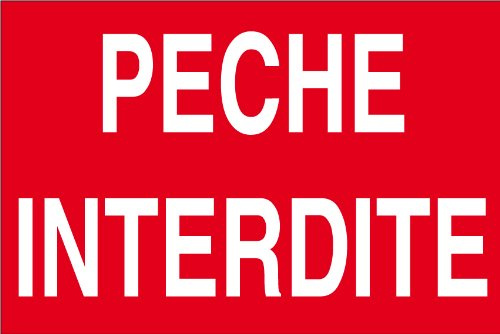 panneauxsignaletiques.fr Panneau pêche interdites. 300x200mm