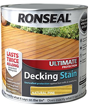 Ronseal UDSNP25L 2.5 Litre Ultimate Protection Decking Stain - Natural Pine