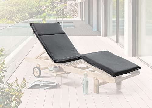 Destiny Polsterauflage für Gartenliege 196x60x5cm, grau - 300828 -