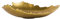 Red Co. Dekorative Metallschale mit geformten Kanten, 30,5 cm, goldfarben