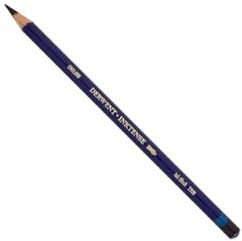 Derwent Inktense Permanent Watercolour Single Pencil, Ink Black (2200), 4mm Premium Core Strength, Water-Soluble, Ideal for Drawing, Colouring & Painting on Paper & Fabric, Professional Quality (0700924)