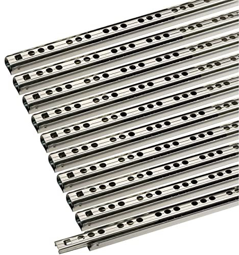 SOTECH Schubladenschienen 5 Paar (10 STÜCK) Teilauszug KT1-10-H17-L278-NF Kugelführung H: 17 / L: 278 mm