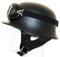 ATO-Helme Oldtimer Motorradhelm mit Fliegerbrille Wehrmachtshelm (M 57/58cm, Schwarz matt)