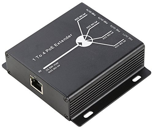 UHPPOTE 10/100M 4 Häfen PoE Extender Oben nach für Netzwerk AP IP Kamera Telefon Ausrüstung