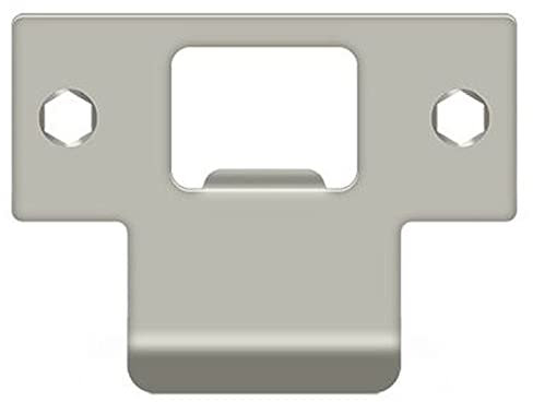 Deltana TSPE200 2-3/4 x 2-1/8 Extended Lip T-Strike Plate, Satin Nickel