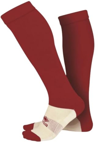Errea Unisex Kinder Con Piede Pi chaussettes de football, Rot, Einheitsgröße EU