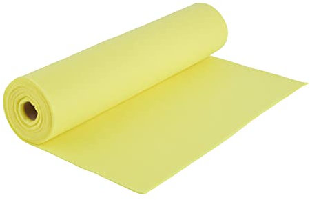 Bastelfilz Filzrolle, Länge 5m Breite 45 cm, 1-1,5 mm Stärke, filzen basteln Gelb