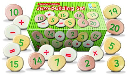 Yellow Door Number Pebbles – Sum-Building Set | Maths For Kids 2 3 4 5 | Early Educational Toys For Counting 1-10 | Numerals | Addition, Subtraction, Multiply, Divide | Number Bonds | Odd And Even
