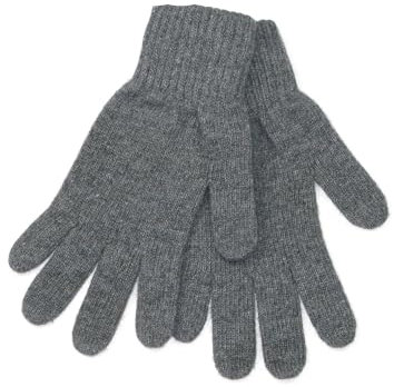 LOVARZI Handschuhe Herren Wolle Winter - Wollhandschuhe für Männer - Grau Winterhandschuhe für Herren