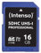 Intenso Professional SDHC UHS-I Class 10, U3, V30 16GB Speicherkarte (bis zu 100 MB/s) blau