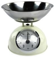 RETRO KITCHEN SCALE WITH SS BOWL, CREAM BPSCA HC-KS60C - WG22460 By KONIG