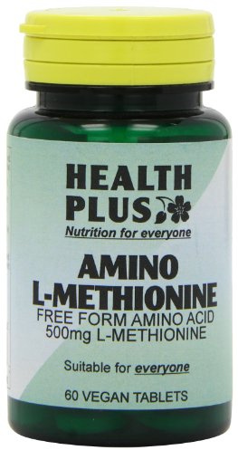 Health Plus Amino L-Methionine 500mg Amino Acid Supplement - 60 Tablets