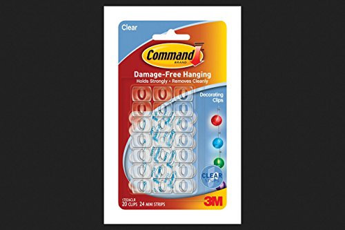 3M 17026Clr 3M Command Clear Decorating Clips
