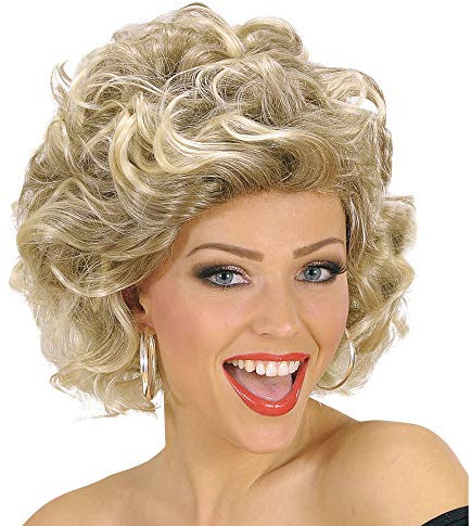 W WIDMANN MILANO Party Fashion S0671 - Perücke Olivia, blond, 70er Jahre, Mottoparty, Karneval