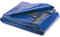 3S SuperSamaStore Telo Impermeabile Occhiellato, Telone per Copertura Esterni, Resistente, per Giardino, Terrazzo, Gazebo, Tendone, Telo Tenda Impermeabile, 80 Grammi/Metro Quadro, 3 x 5 Metri, Blu
