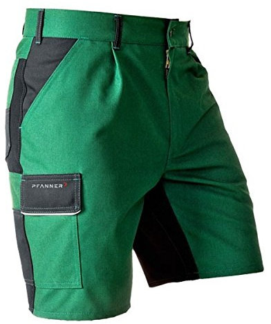 Pfanner® Funktions Shorts StretchZone Canvas mit Stretchgewebe, Farbe:grün/schwarz, Größe:48