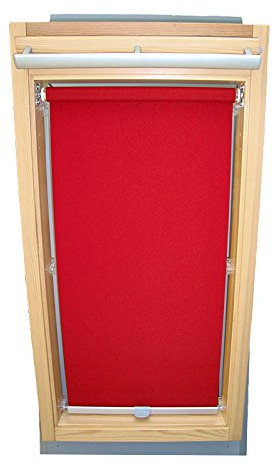Hochwertiges Sichtschutzrollo Rollo für Velux RHL/RHU-EP GGU,GPU,GHU,GTU FK06 weinrot // Sichtschutzrollo/Sichtschutz-Rollo/Fensterrollo