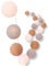 CREATIVECOTTON LED Lichterkette mit Cotton Balls inkl. Timer und Dimmer (Ambiance, 20 Kugeln)
