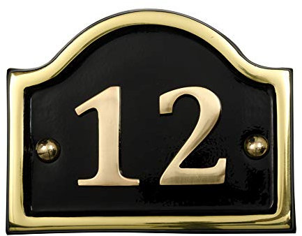 Brass Bridge House Number (Number 12)