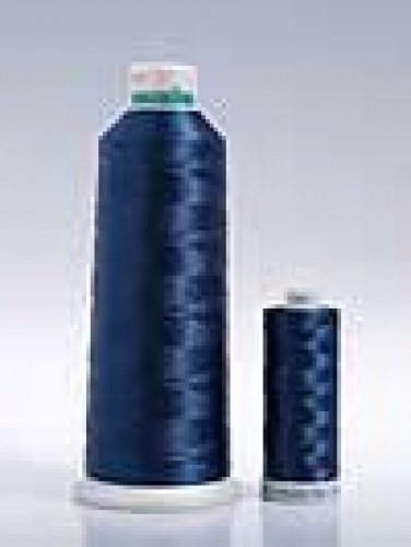 Madeira Polyneon-Stickgarn, 1000 Meter, Nr. 40 Maschinen-Stickgarn, Spule/Konus 1742, helles Marineblau.