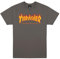 Thrasher Flame T-Shirt für Herren L Kohlegrau