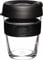 KeepCup Brew, Reusable Coffee Cup - Tempered Glass and Splashproof Sipper, M 12oz/340ml - Black